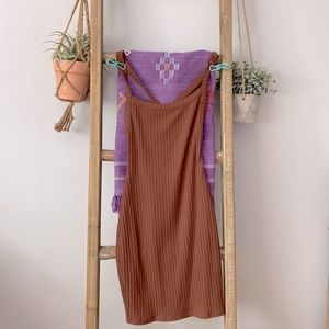 Brown Boho Mini Dress - Sz Small